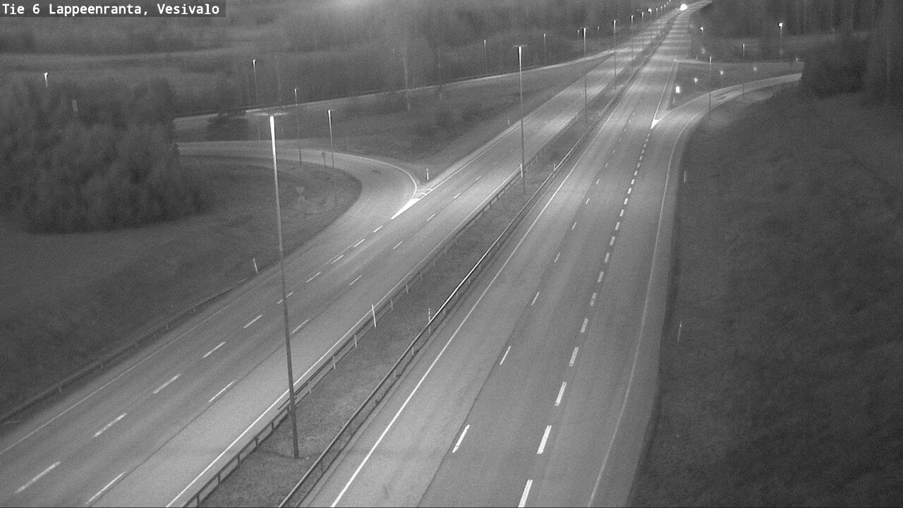 Weather Camera Image Road 6 Lappeenranta, Vesivalo, Lappeenranta, Etelä-Karjala