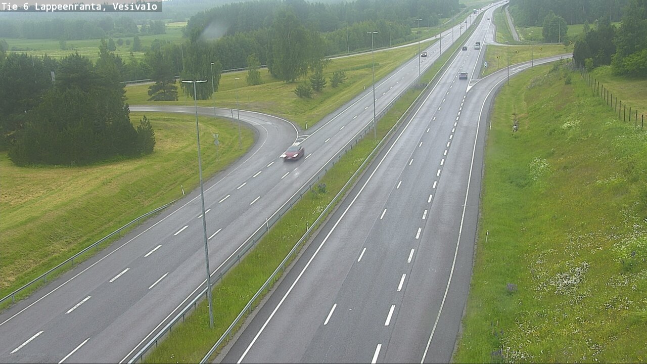 Weather Camera Image Väg 6 Villmanstrand, Vesivalo, Lappeenranta, Etelä-Karjala