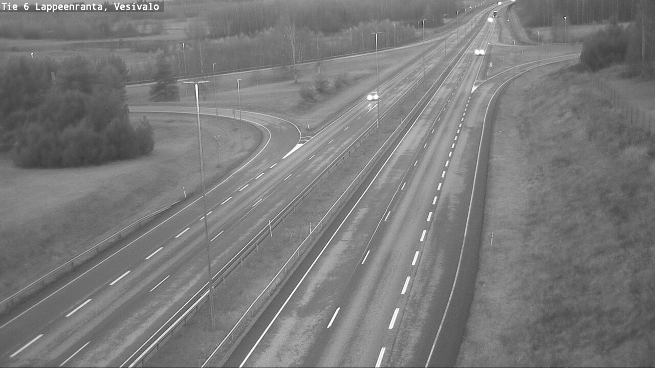 Weather Camera Image Road 6 Lappeenranta, Vesivalo, Lappeenranta, Etelä-Karjala
