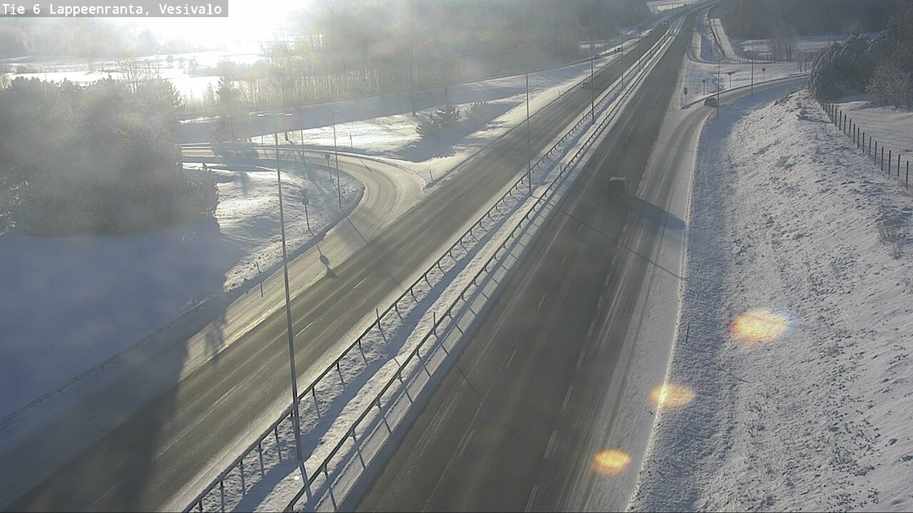 Weather Camera Image Road 6 Lappeenranta, Vesivalo, Lappeenranta, Etelä-Karjala