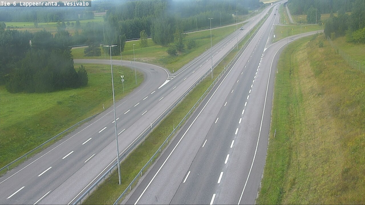 Weather Camera Image Road 6 Lappeenranta, Vesivalo, Lappeenranta, Etelä-Karjala