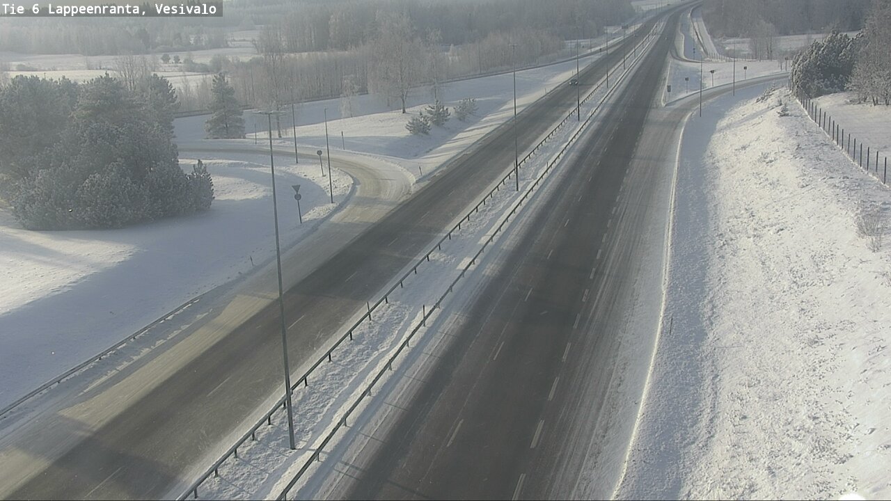 Weather Camera Image Road 6 Lappeenranta, Vesivalo, Lappeenranta, Etelä-Karjala