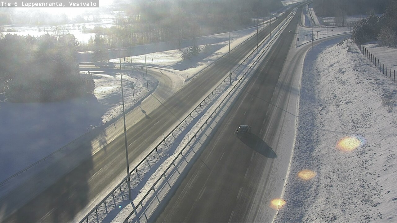 Weather Camera Image Road 6 Lappeenranta, Vesivalo, Lappeenranta, Etelä-Karjala