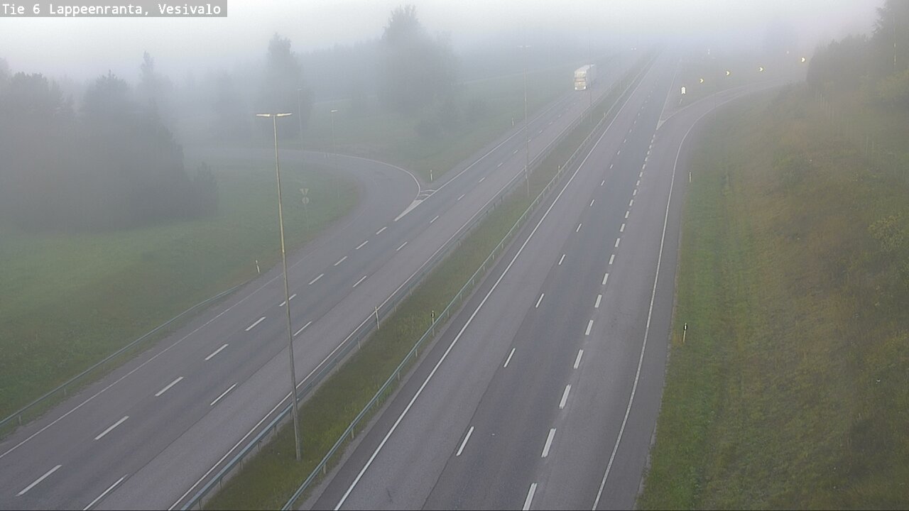 Weather Camera Image Road 6 Lappeenranta, Vesivalo, Lappeenranta, Etelä-Karjala