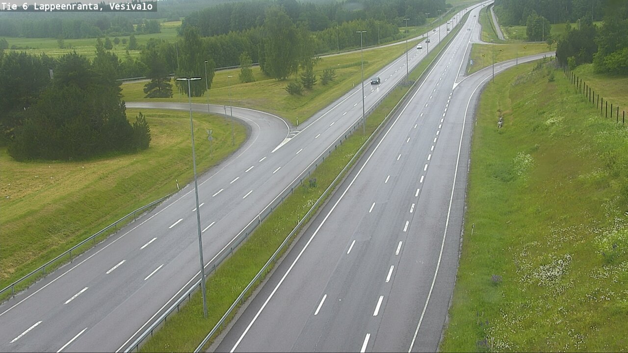 Weather Camera Image Väg 6 Villmanstrand, Vesivalo, Lappeenranta, Etelä-Karjala