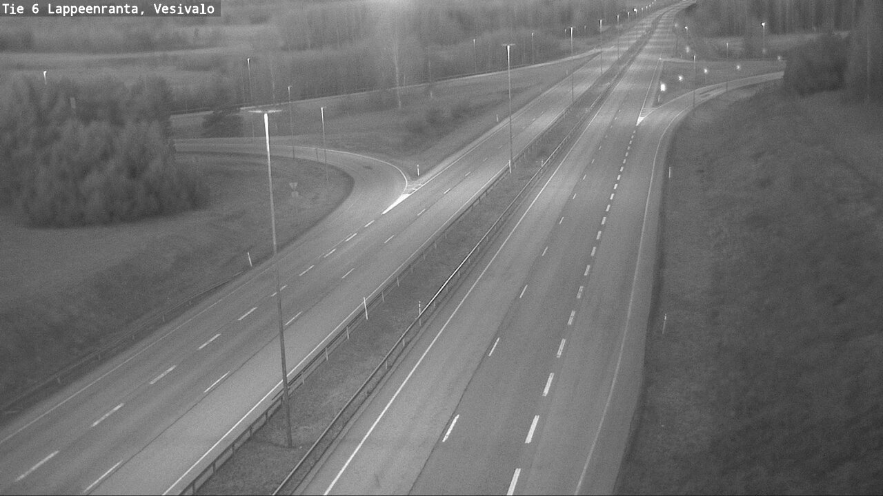 Weather Camera Image Road 6 Lappeenranta, Vesivalo, Lappeenranta, Etelä-Karjala