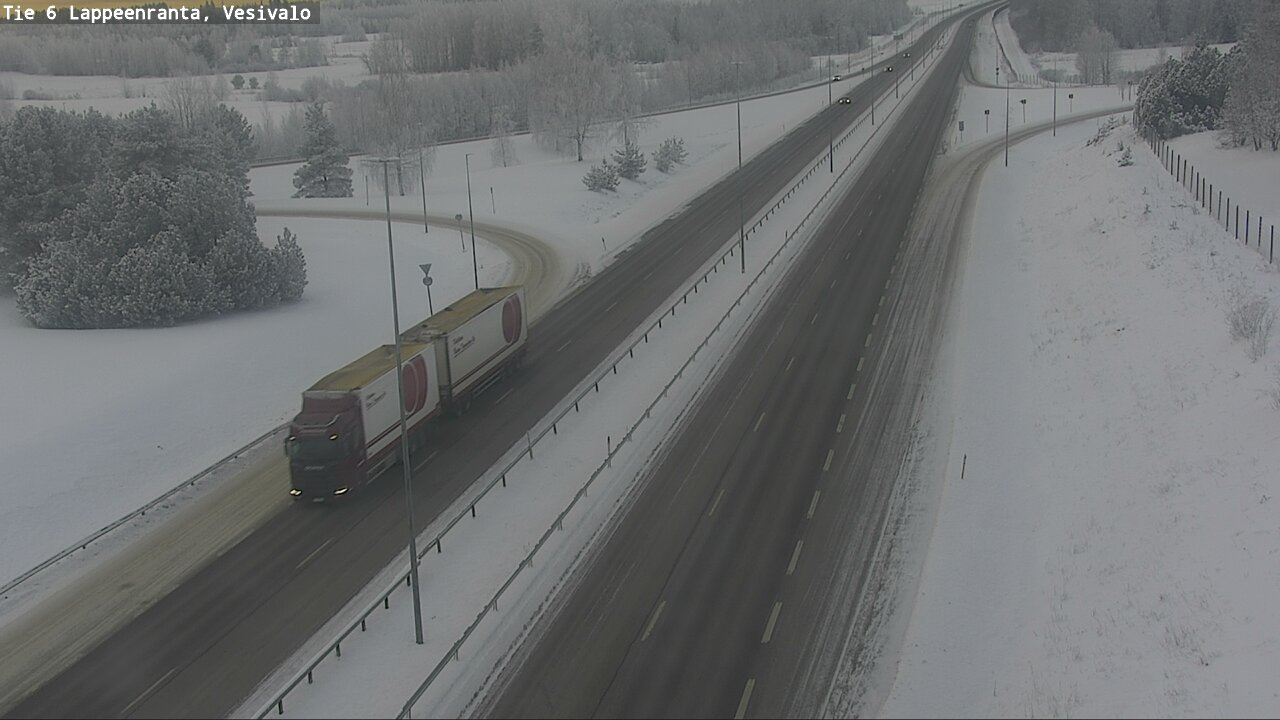 Weather Camera Image Road 6 Lappeenranta, Vesivalo, Lappeenranta, Etelä-Karjala