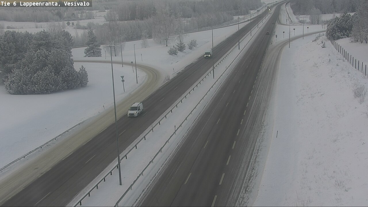 Weather Camera Image Road 6 Lappeenranta, Vesivalo, Lappeenranta, Etelä-Karjala