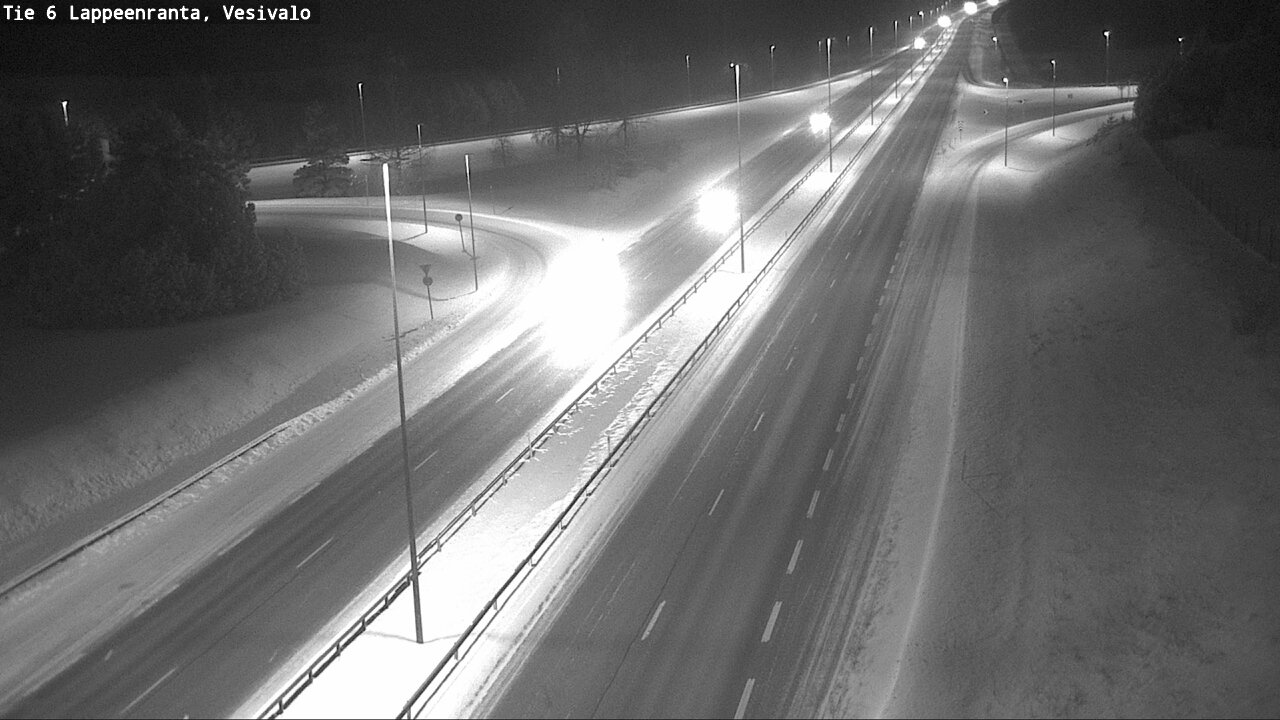 Weather Camera Image Road 6 Lappeenranta, Vesivalo, Lappeenranta, Etelä-Karjala