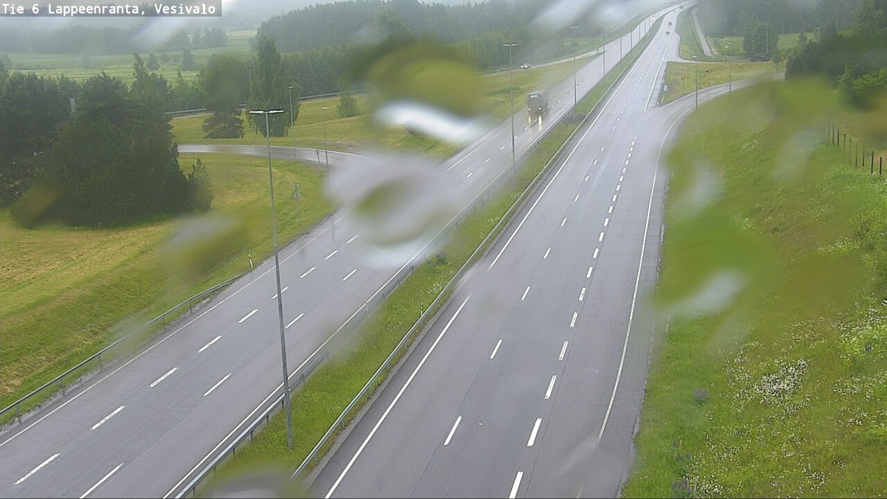 Weather Camera Image Väg 6 Villmanstrand, Vesivalo, Lappeenranta, Etelä-Karjala