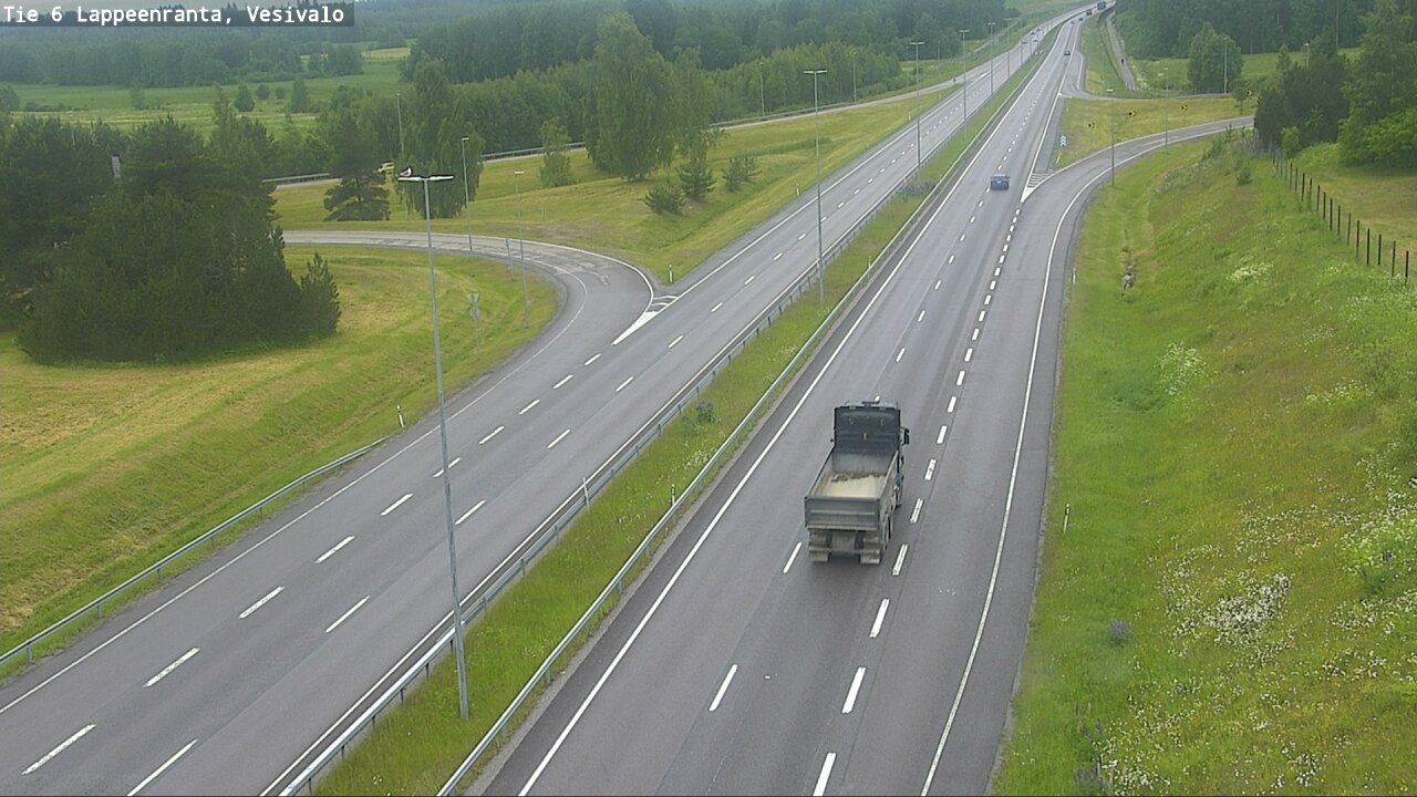 Weather Camera Image Väg 6 Villmanstrand, Vesivalo, Lappeenranta, Etelä-Karjala