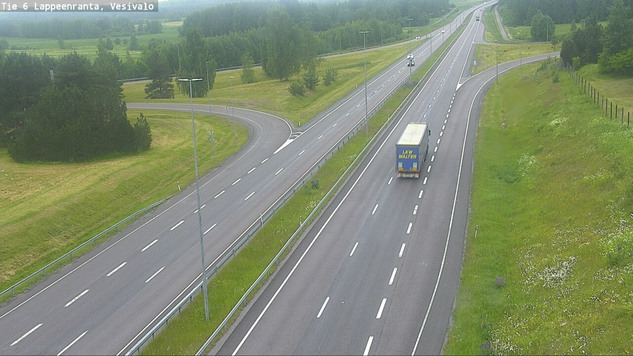 Weather Camera Image Väg 6 Villmanstrand, Vesivalo, Lappeenranta, Etelä-Karjala