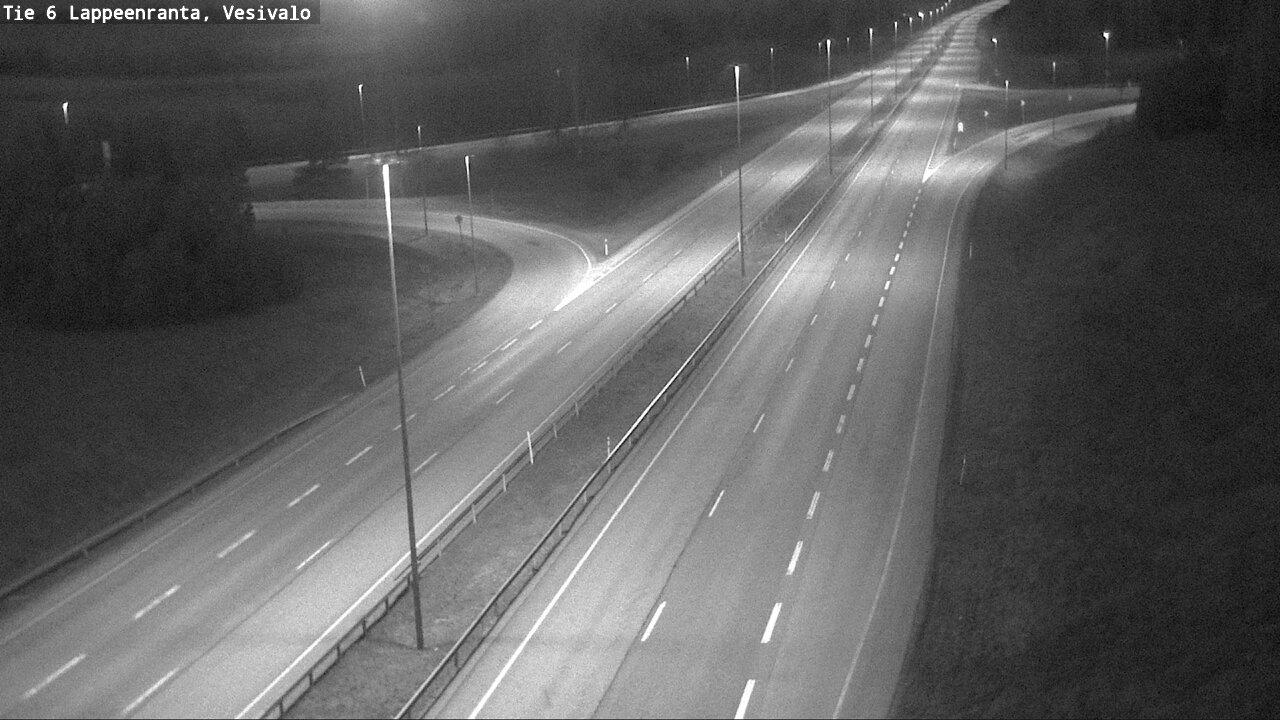 Weather Camera Image Road 6 Lappeenranta, Vesivalo, Lappeenranta, Etelä-Karjala