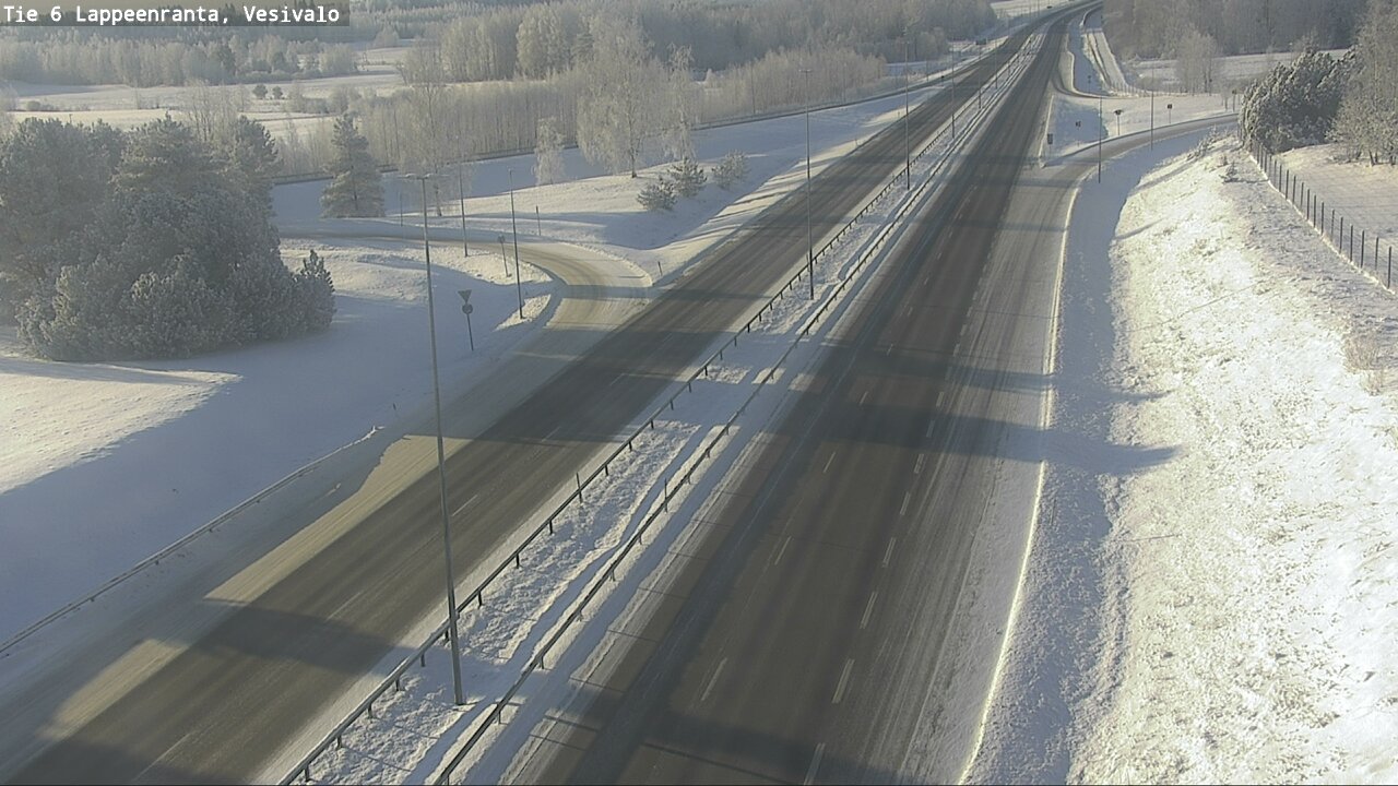 Weather Camera Image Road 6 Lappeenranta, Vesivalo, Lappeenranta, Etelä-Karjala