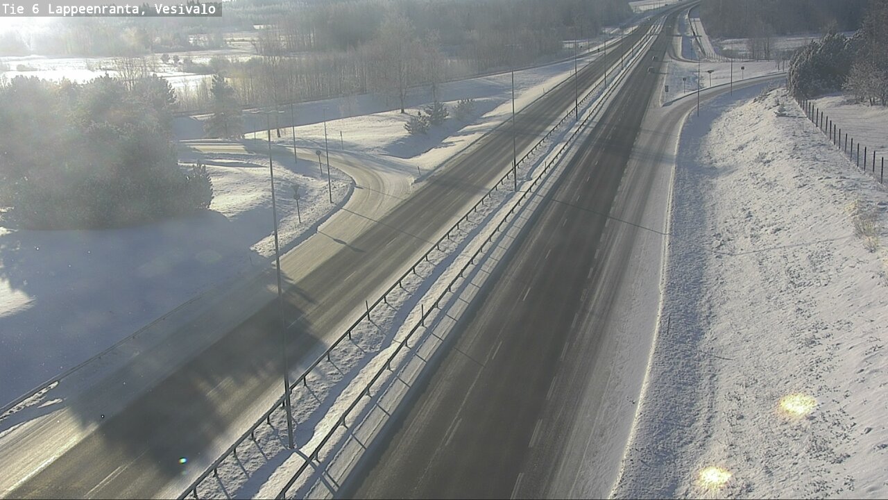 Weather Camera Image Road 6 Lappeenranta, Vesivalo, Lappeenranta, Etelä-Karjala