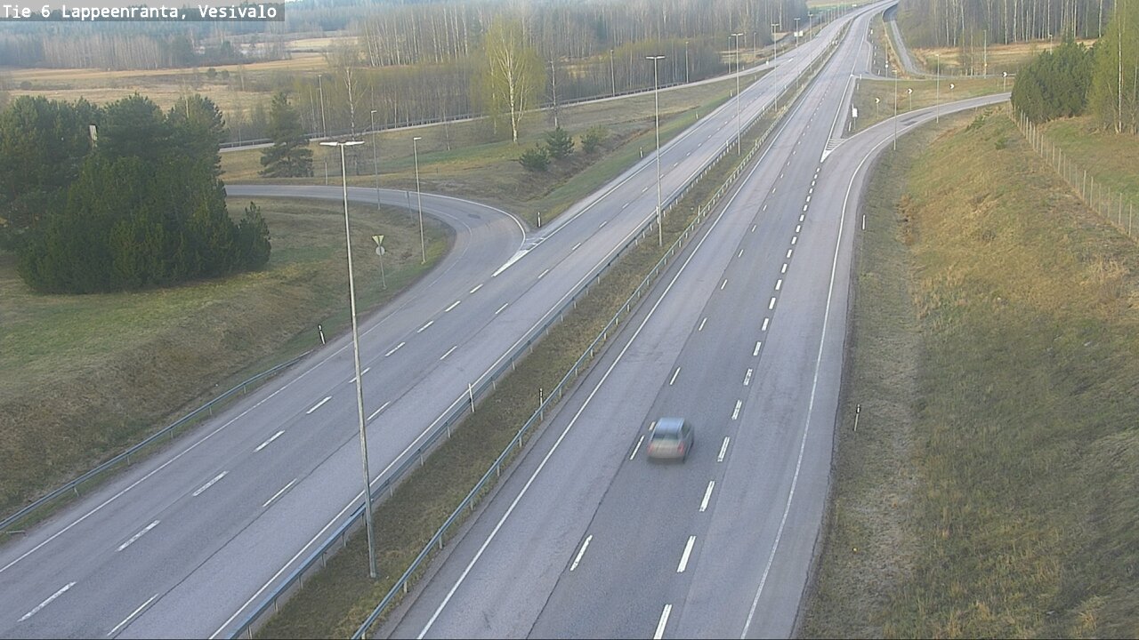 Weather Camera Image Road 6 Lappeenranta, Vesivalo, Lappeenranta, Etelä-Karjala