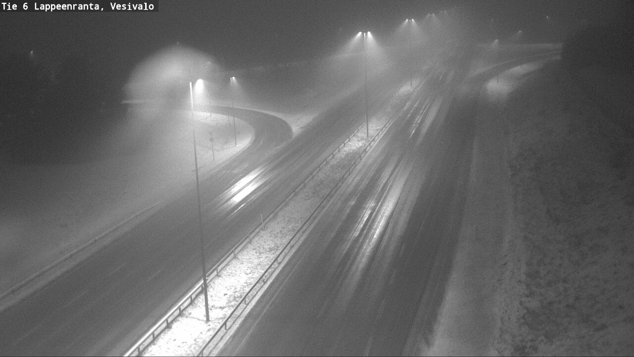 Weather Camera Image Väg 6 Villmanstrand, Vesivalo, Lappeenranta, Etelä-Karjala