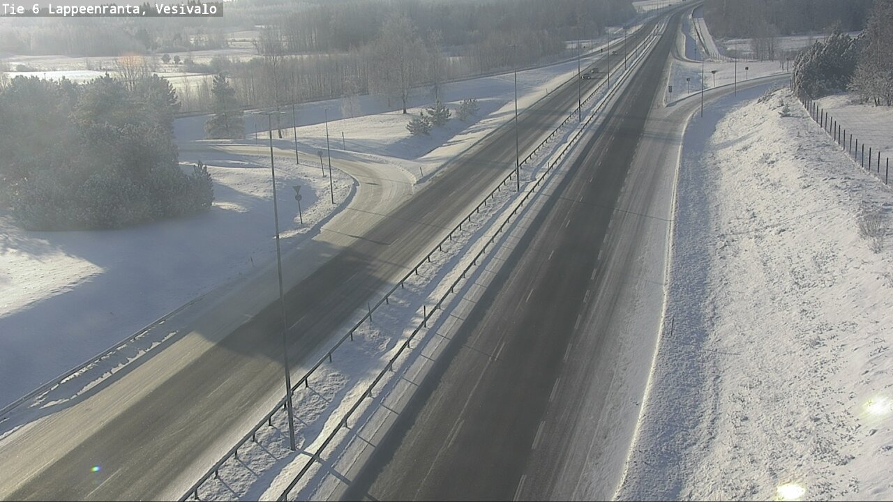 Weather Camera Image Road 6 Lappeenranta, Vesivalo, Lappeenranta, Etelä-Karjala