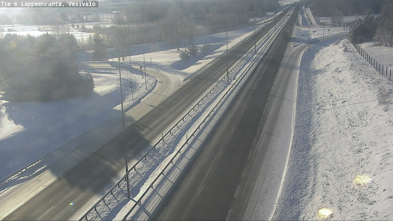 Weather Camera Image Road 6 Lappeenranta, Vesivalo, Lappeenranta, Etelä-Karjala