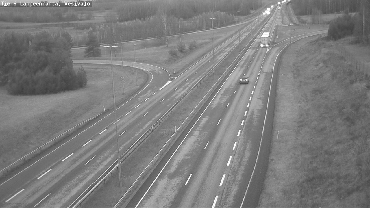Weather Camera Image Road 6 Lappeenranta, Vesivalo, Lappeenranta, Etelä-Karjala