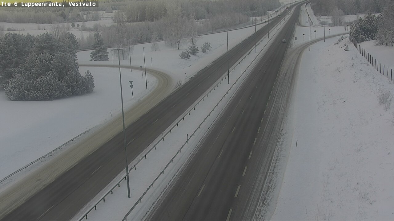Weather Camera Image Road 6 Lappeenranta, Vesivalo, Lappeenranta, Etelä-Karjala