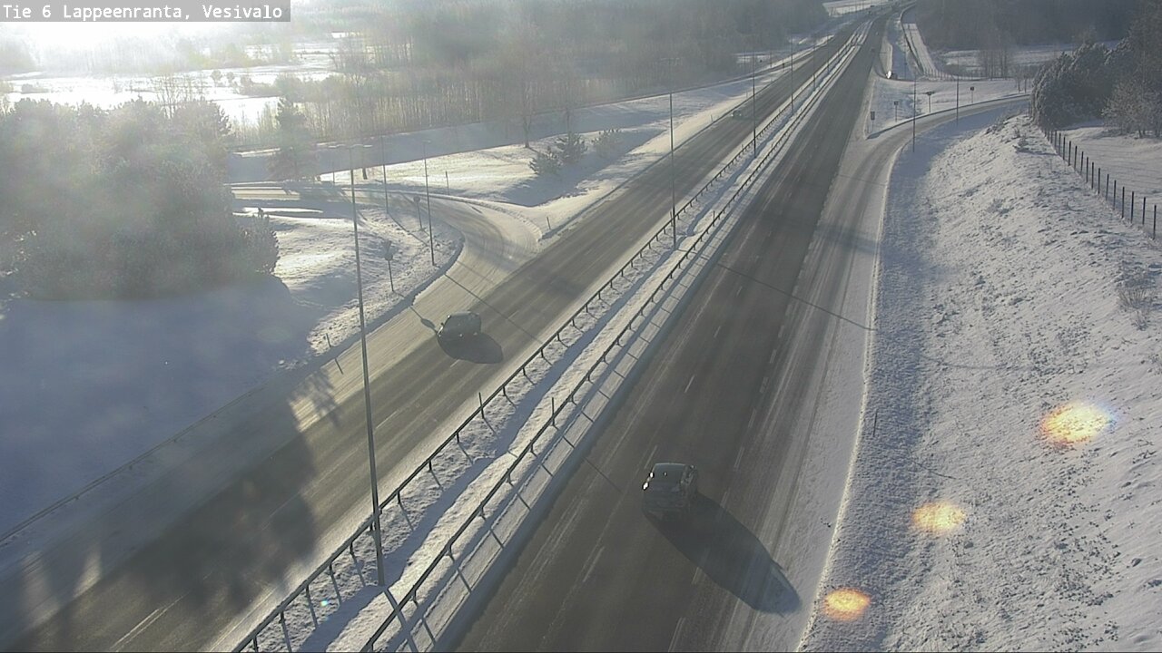 Weather Camera Image Road 6 Lappeenranta, Vesivalo, Lappeenranta, Etelä-Karjala