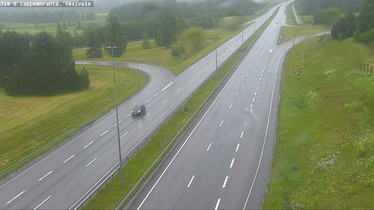 Weather Camera Image Väg 6 Villmanstrand, Vesivalo, Lappeenranta, Etelä-Karjala