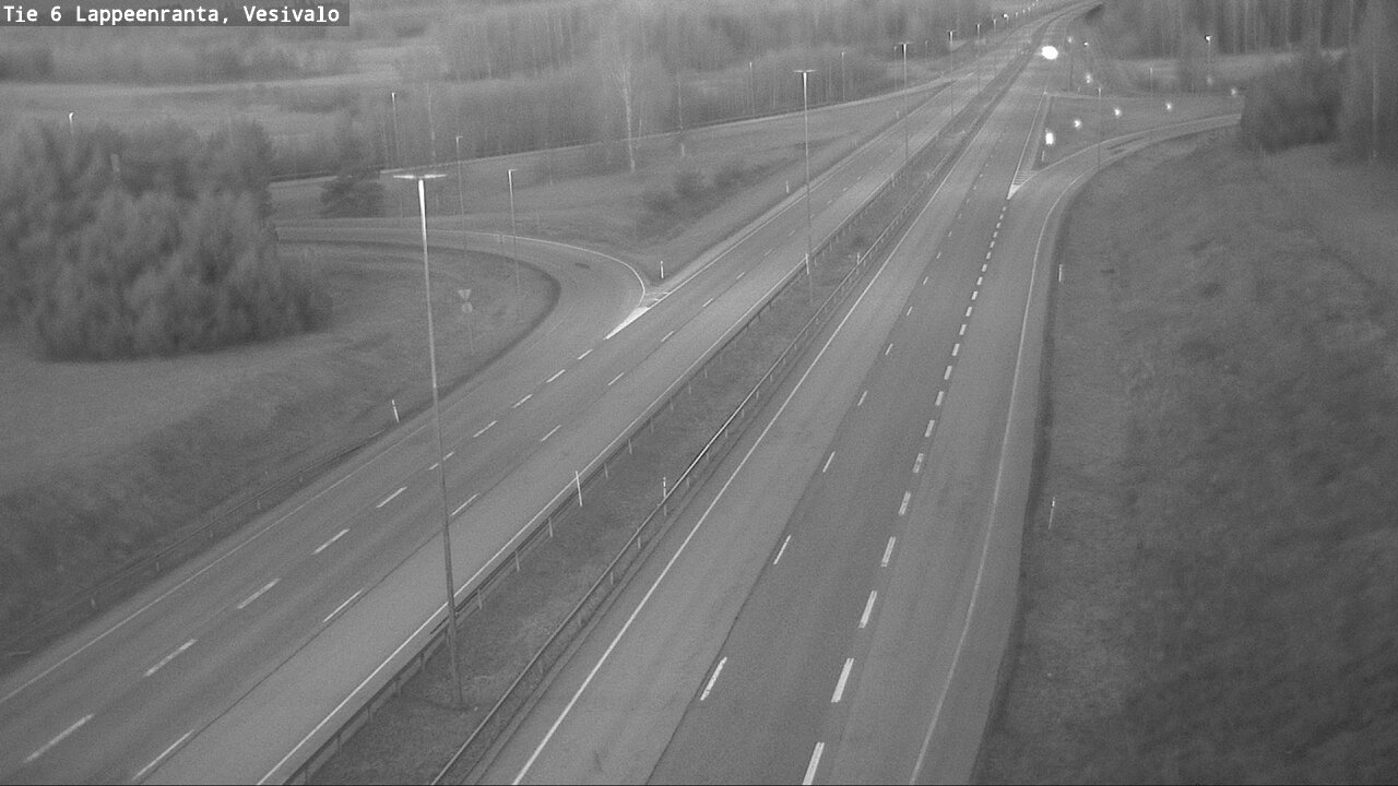 Weather Camera Image Road 6 Lappeenranta, Vesivalo, Lappeenranta, Etelä-Karjala