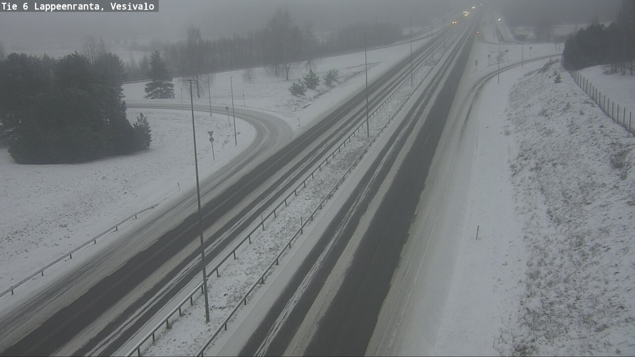 Weather Camera Image Väg 6 Villmanstrand, Vesivalo, Lappeenranta, Etelä-Karjala