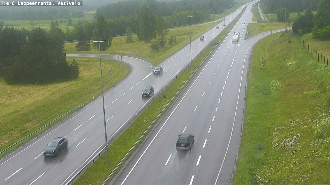 Weather Camera Image Väg 6 Villmanstrand, Vesivalo, Lappeenranta, Etelä-Karjala