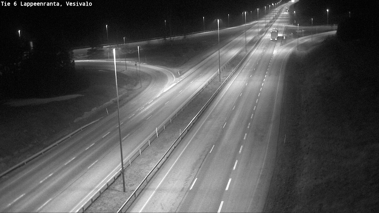 Weather Camera Image Road 6 Lappeenranta, Vesivalo, Lappeenranta, Etelä-Karjala