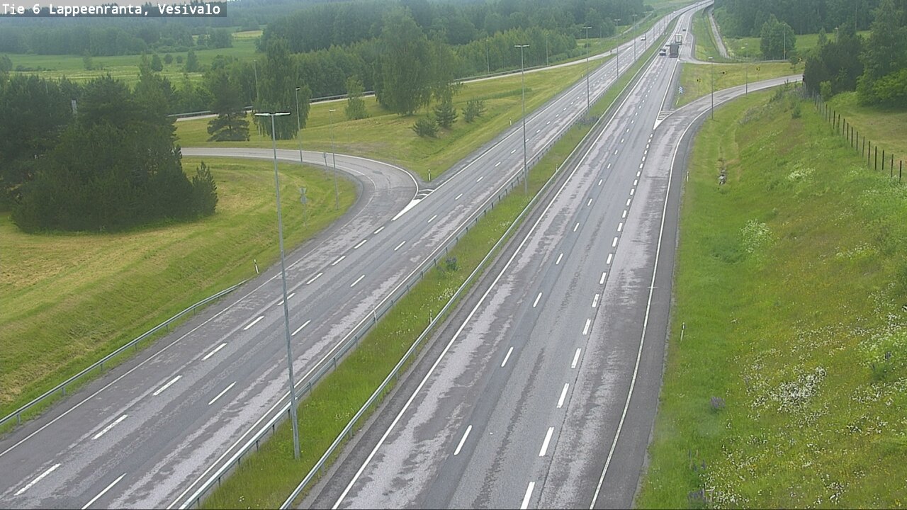 Weather Camera Image Väg 6 Villmanstrand, Vesivalo, Lappeenranta, Etelä-Karjala