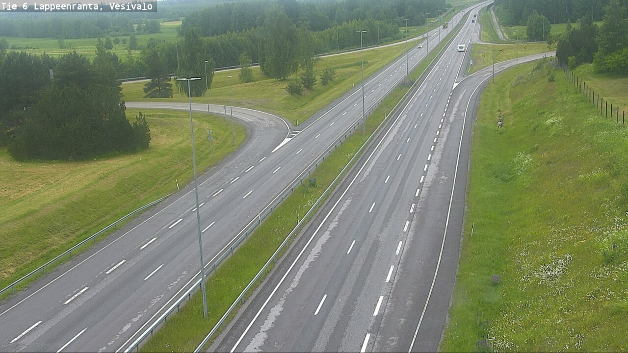 Weather Camera Image Väg 6 Villmanstrand, Vesivalo, Lappeenranta, Etelä-Karjala