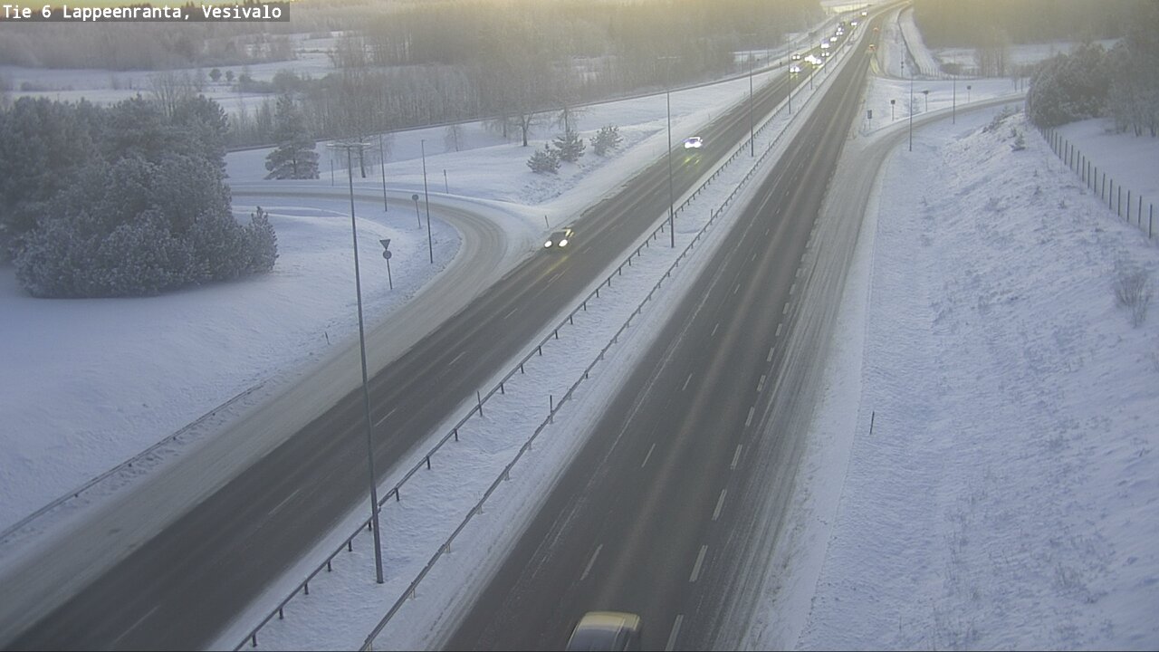 Weather Camera Image Road 6 Lappeenranta, Vesivalo, Lappeenranta, Etelä-Karjala