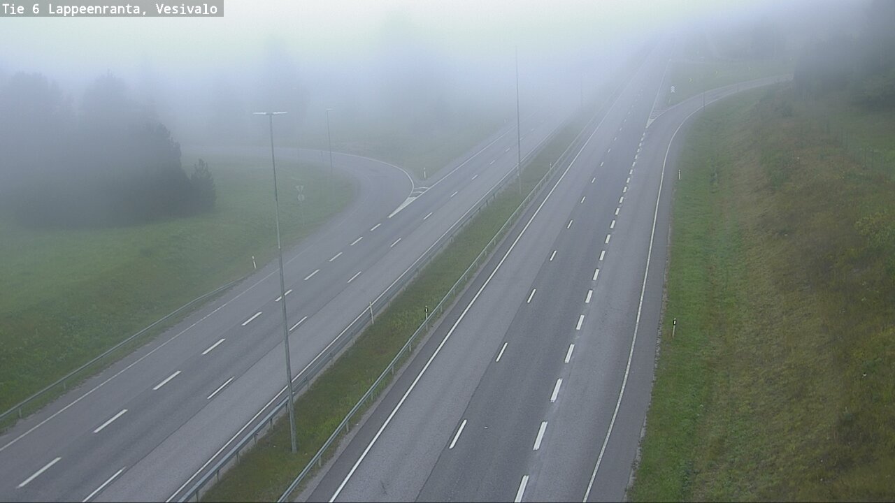 Weather Camera Image Road 6 Lappeenranta, Vesivalo, Lappeenranta, Etelä-Karjala