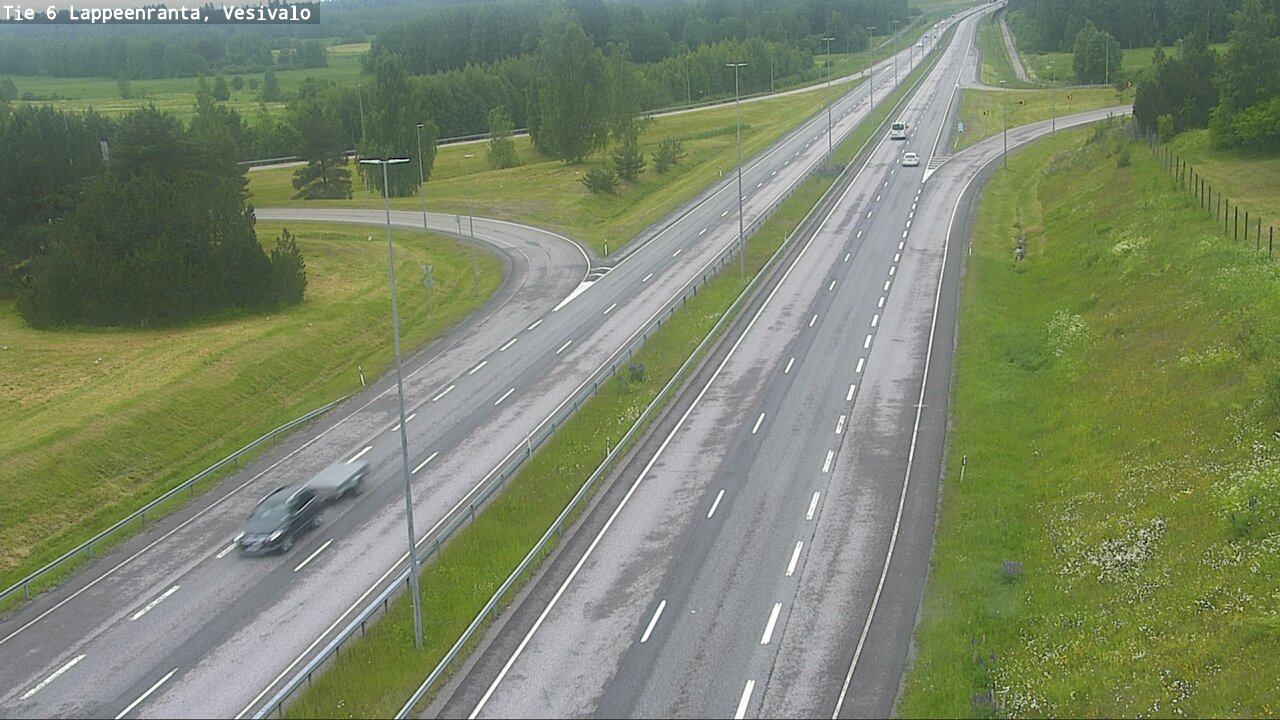Weather Camera Image Väg 6 Villmanstrand, Vesivalo, Lappeenranta, Etelä-Karjala