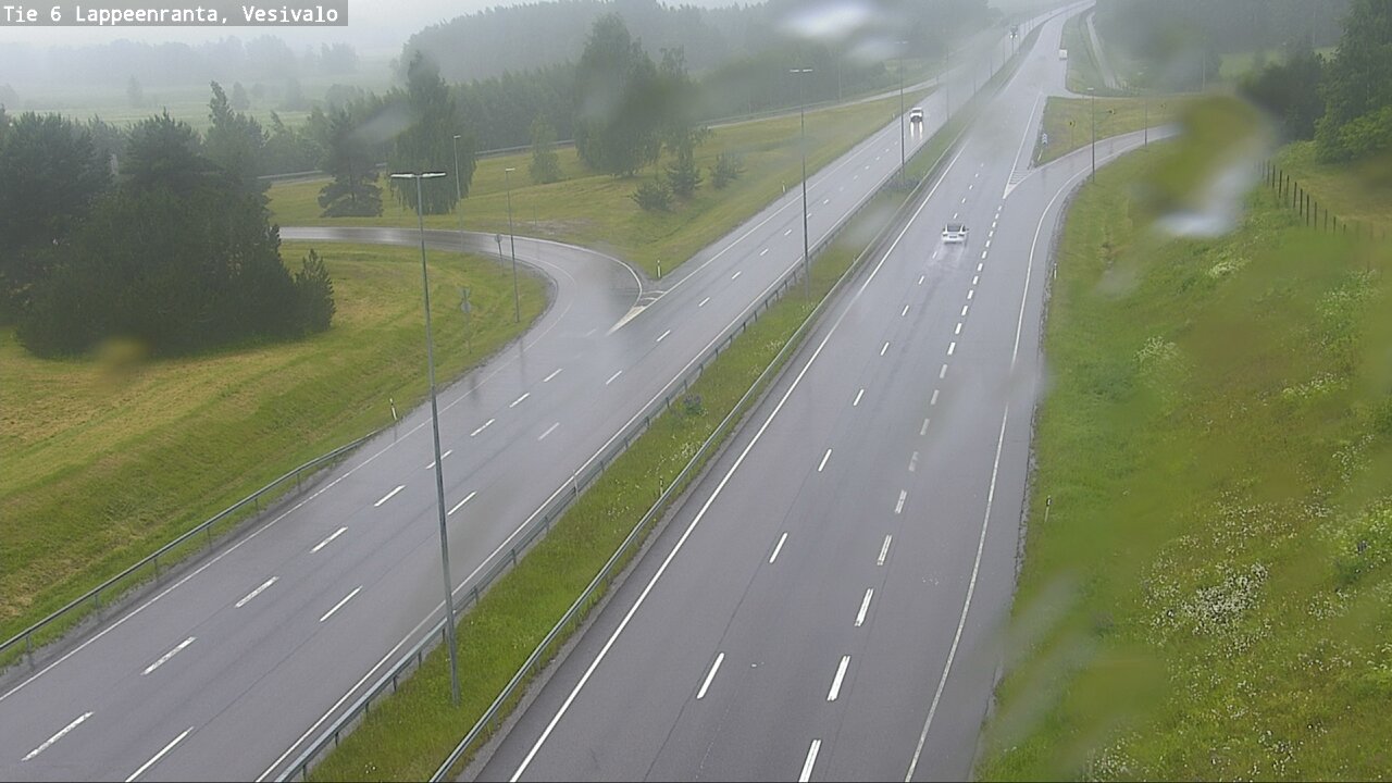 Weather Camera Image Väg 6 Villmanstrand, Vesivalo, Lappeenranta, Etelä-Karjala