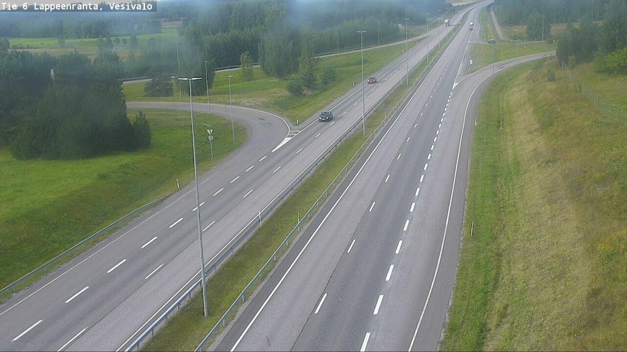 Weather Camera Image Road 6 Lappeenranta, Vesivalo, Lappeenranta, Etelä-Karjala