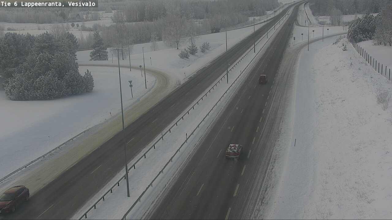 Weather Camera Image Road 6 Lappeenranta, Vesivalo, Lappeenranta, Etelä-Karjala
