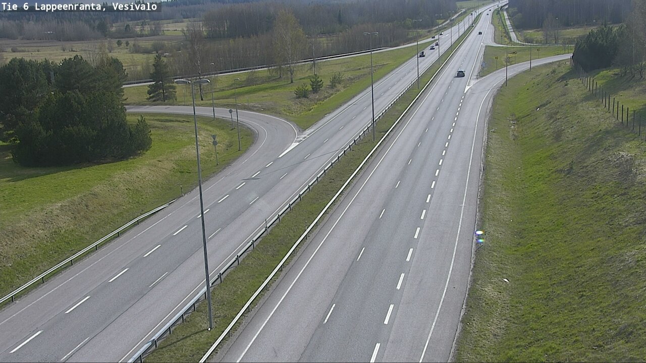 Weather Camera Image Road 6 Lappeenranta, Vesivalo, Lappeenranta, Etelä-Karjala