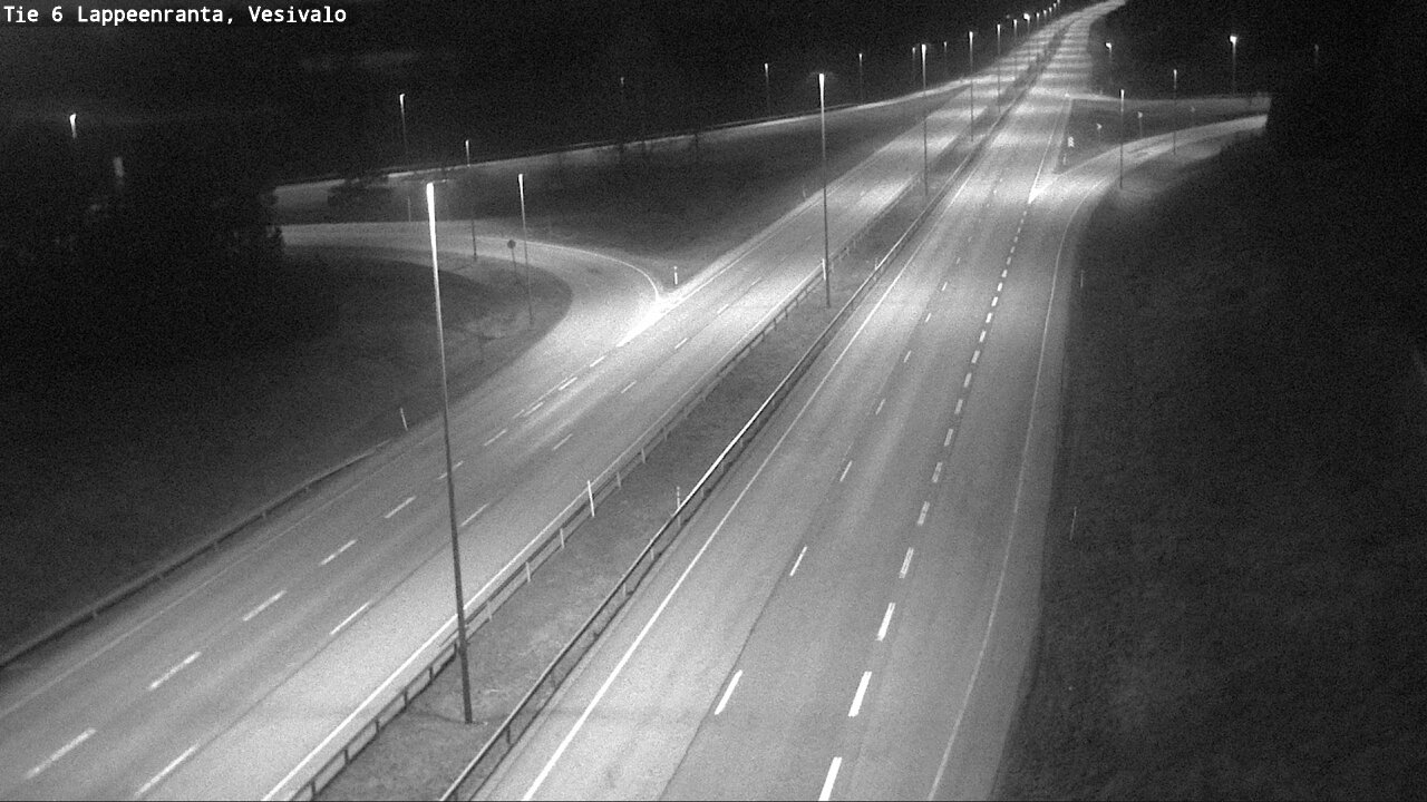 Weather Camera Image Road 6 Lappeenranta, Vesivalo, Lappeenranta, Etelä-Karjala