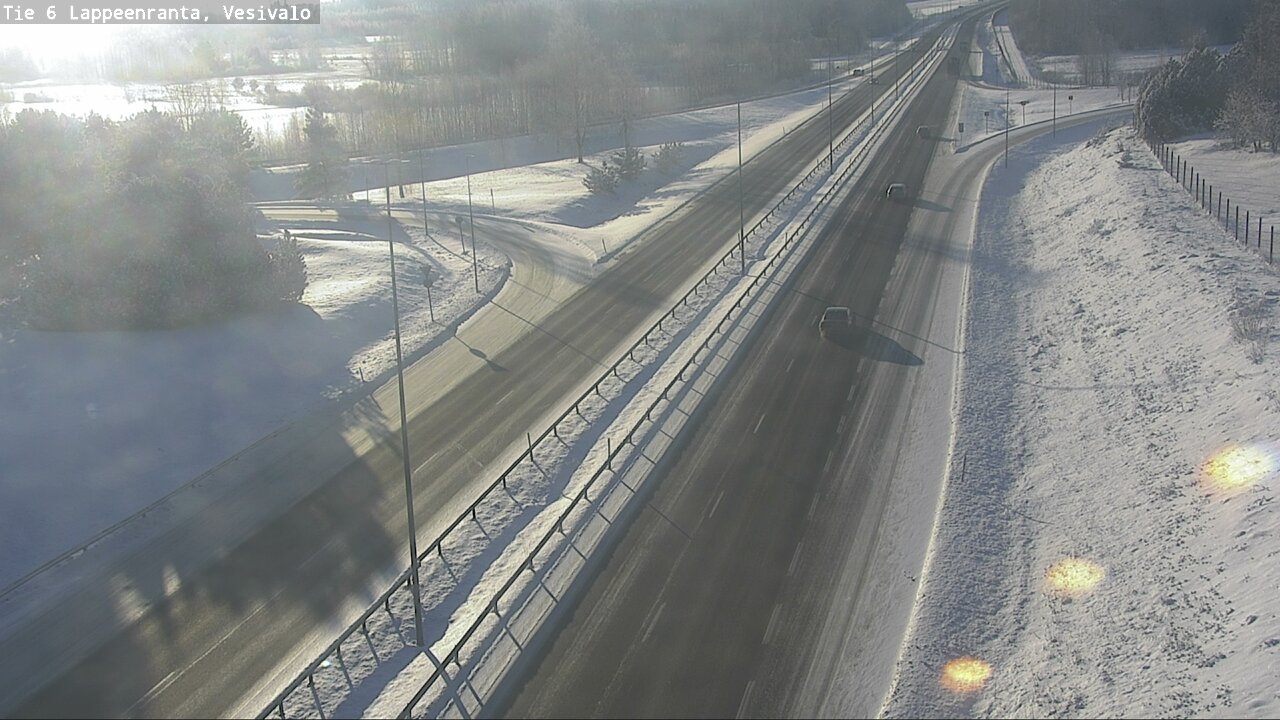 Weather Camera Image Road 6 Lappeenranta, Vesivalo, Lappeenranta, Etelä-Karjala