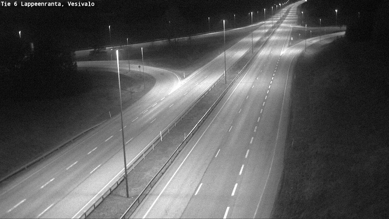 Weather Camera Image Road 6 Lappeenranta, Vesivalo, Lappeenranta, Etelä-Karjala