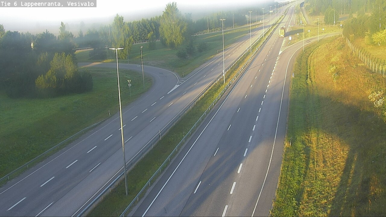 Weather Camera Image Road 6 Lappeenranta, Vesivalo, Lappeenranta, Etelä-Karjala