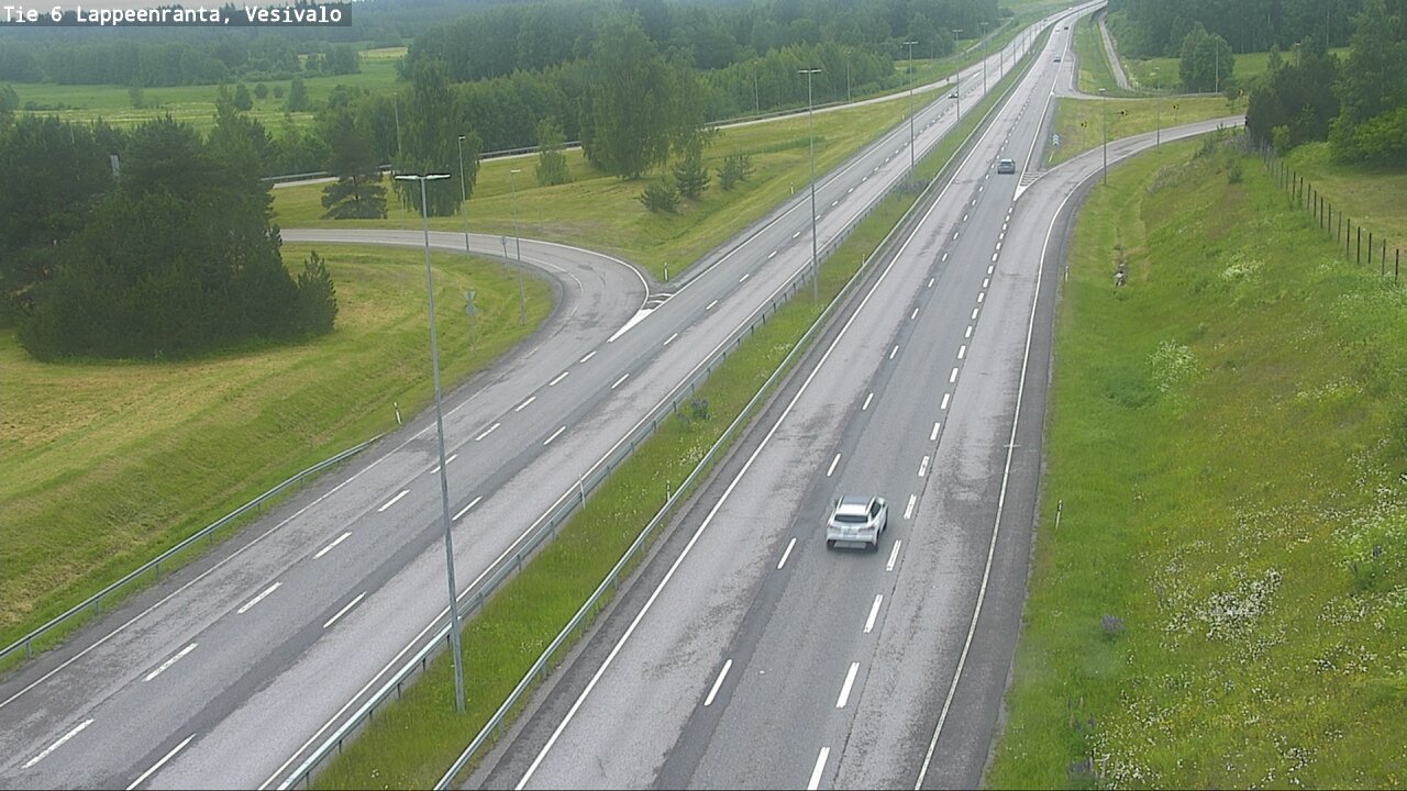 Weather Camera Image Väg 6 Villmanstrand, Vesivalo, Lappeenranta, Etelä-Karjala