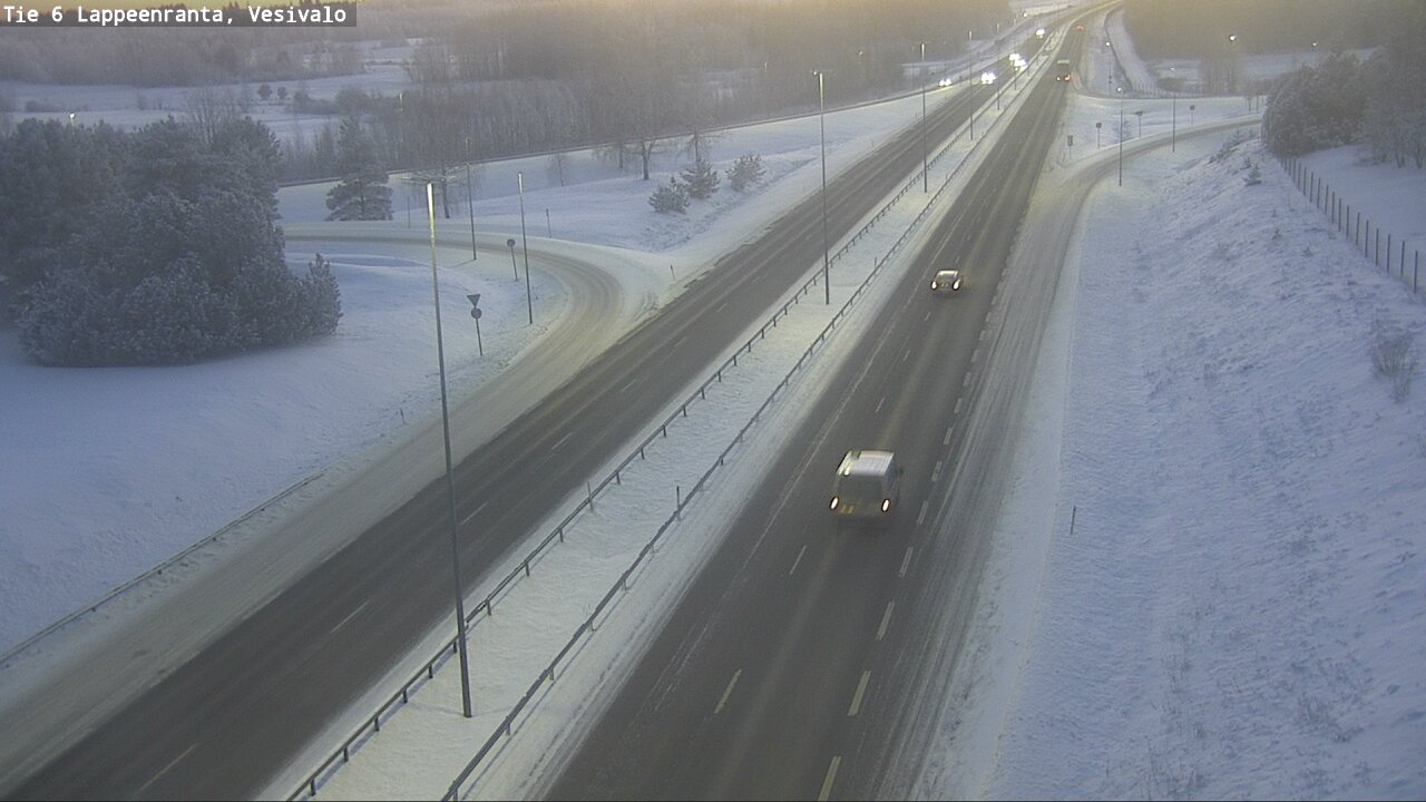 Weather Camera Image Road 6 Lappeenranta, Vesivalo, Lappeenranta, Etelä-Karjala