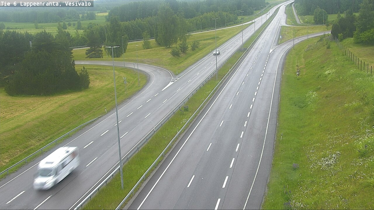 Weather Camera Image Väg 6 Villmanstrand, Vesivalo, Lappeenranta, Etelä-Karjala
