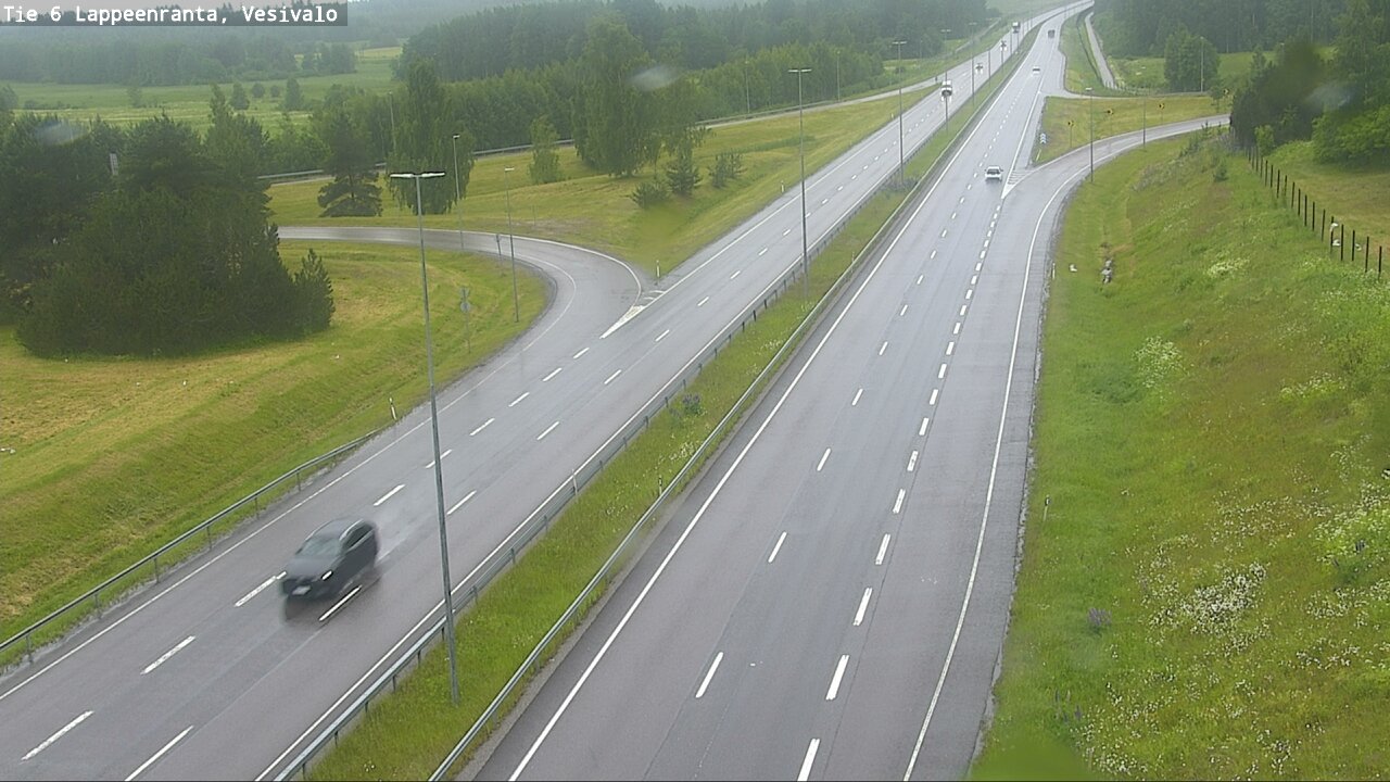 Weather Camera Image Väg 6 Villmanstrand, Vesivalo, Lappeenranta, Etelä-Karjala