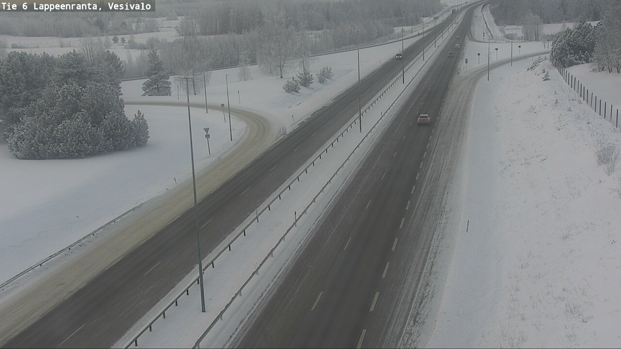 Weather Camera Image Road 6 Lappeenranta, Vesivalo, Lappeenranta, Etelä-Karjala