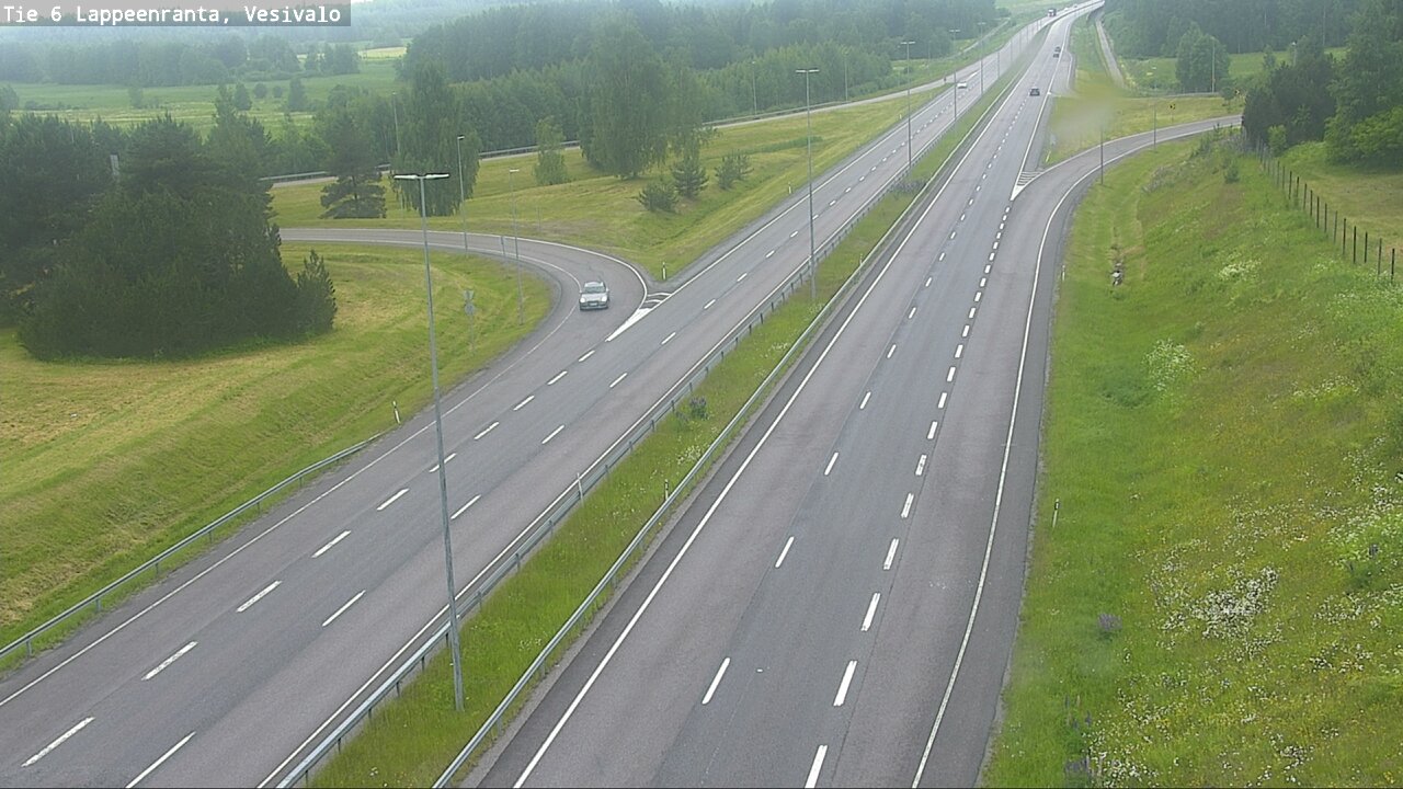 Weather Camera Image Väg 6 Villmanstrand, Vesivalo, Lappeenranta, Etelä-Karjala